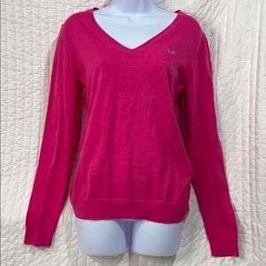 VINEYARD VINES White Label Pink Sweater V Neck S
